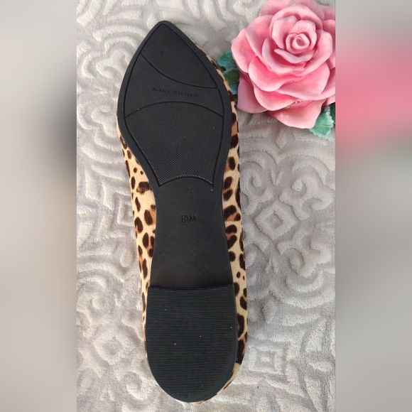 Marc Fisher MFALANYZ-T Animal Print Pointed Toe Flats Women's Size 8½ - Picture 6 of 7